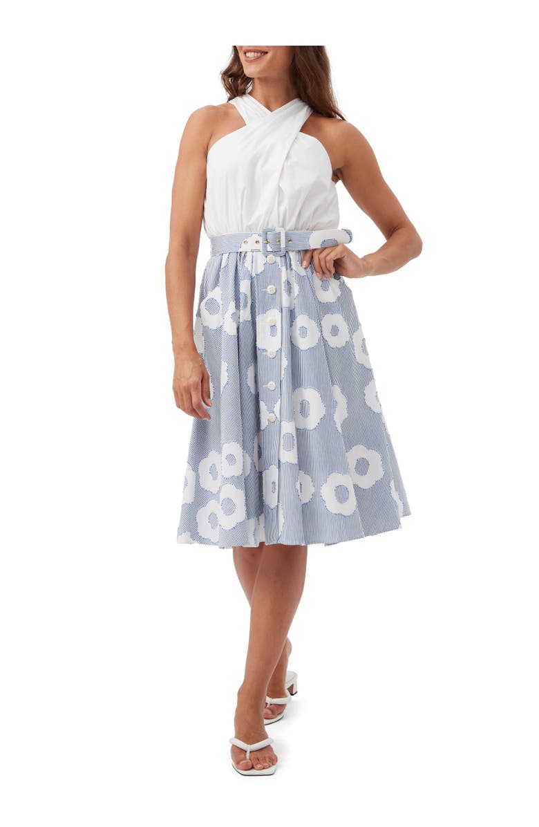 Trina Turk Mardi 2 A Line Floral Twofer Dress, Main, color, Multi