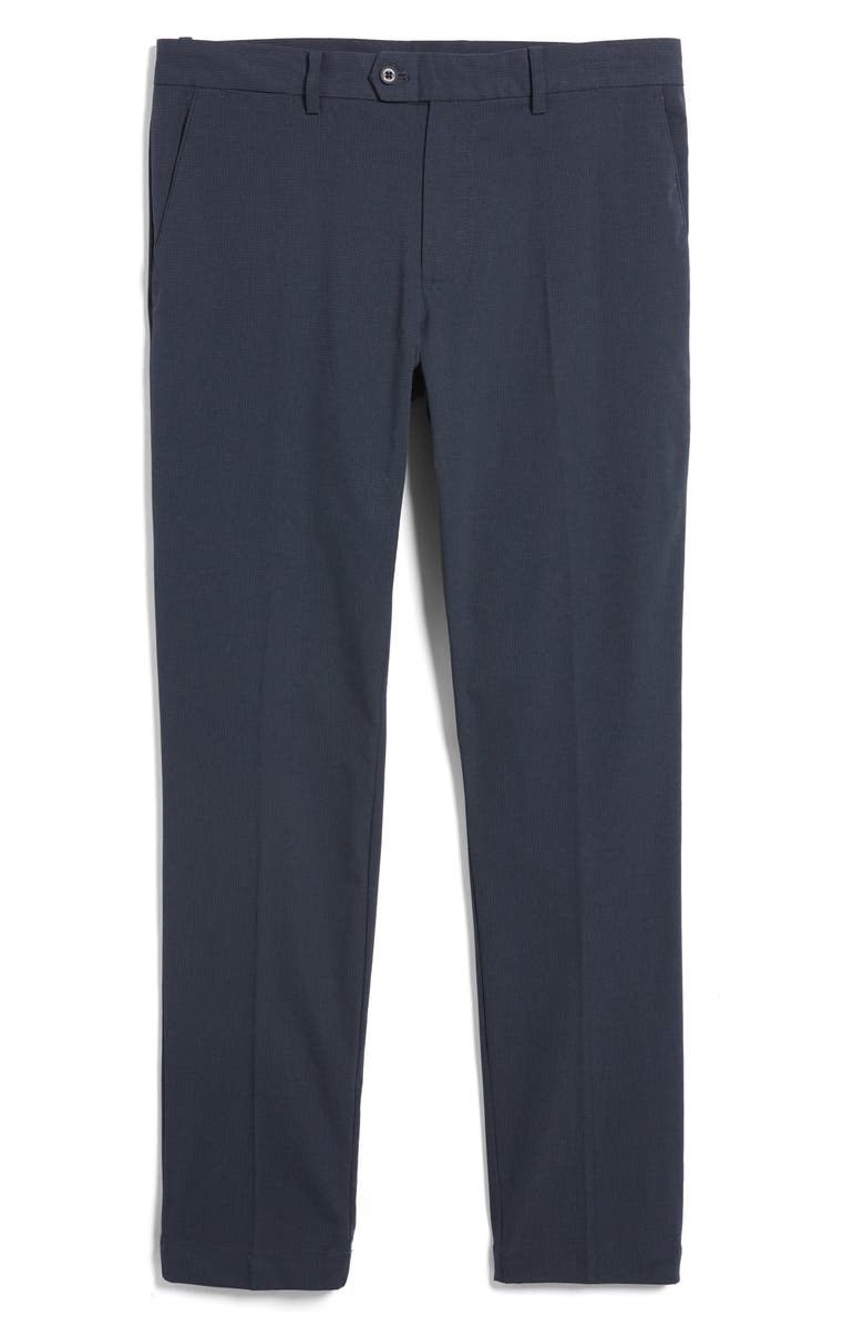 J. Lindeberg Vent Flat Front Performance Golf Pants, Alternate, color, Navy