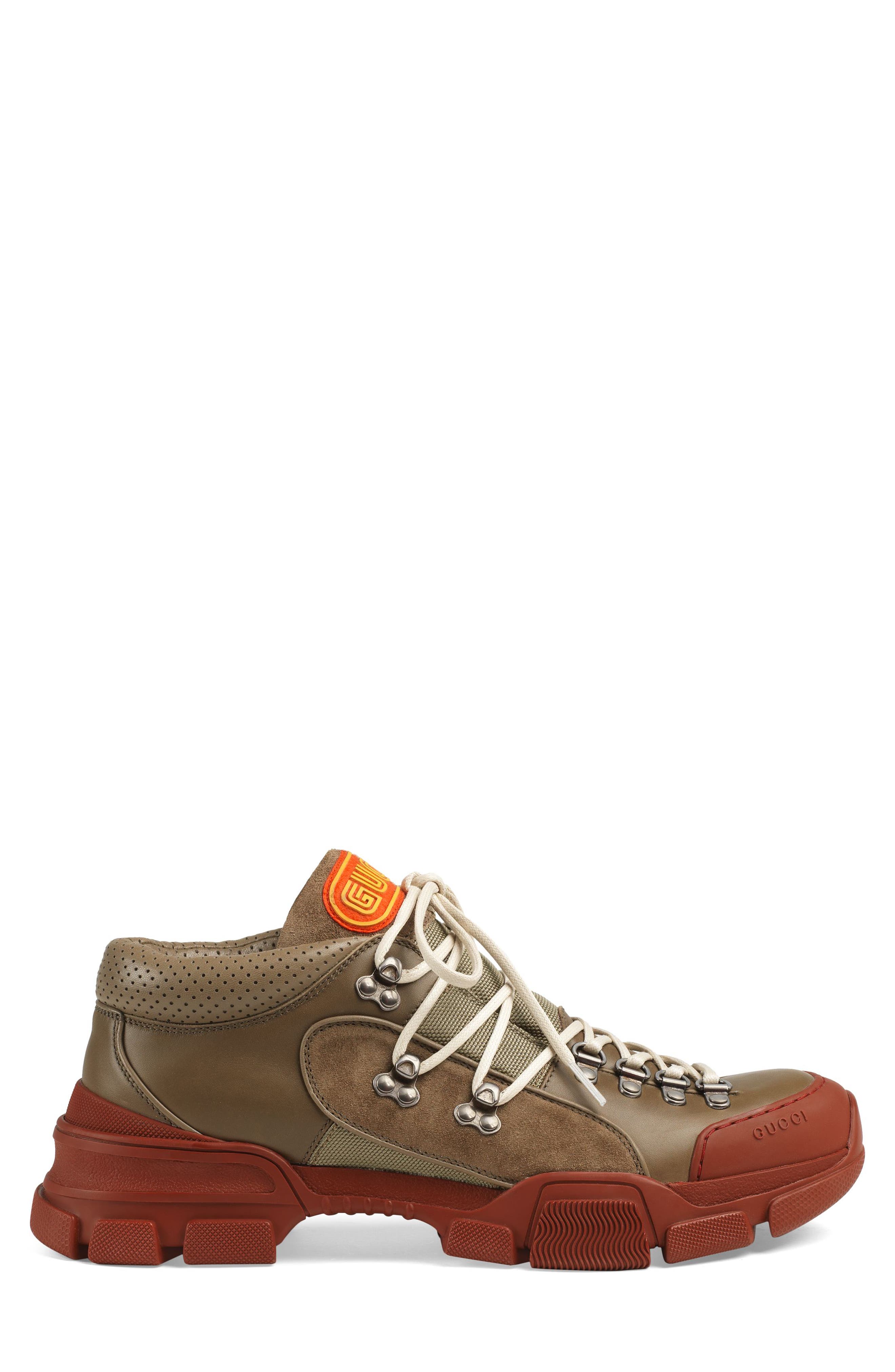 Leather & Original GG Trekking Boot, Alternate, color, BEIGE