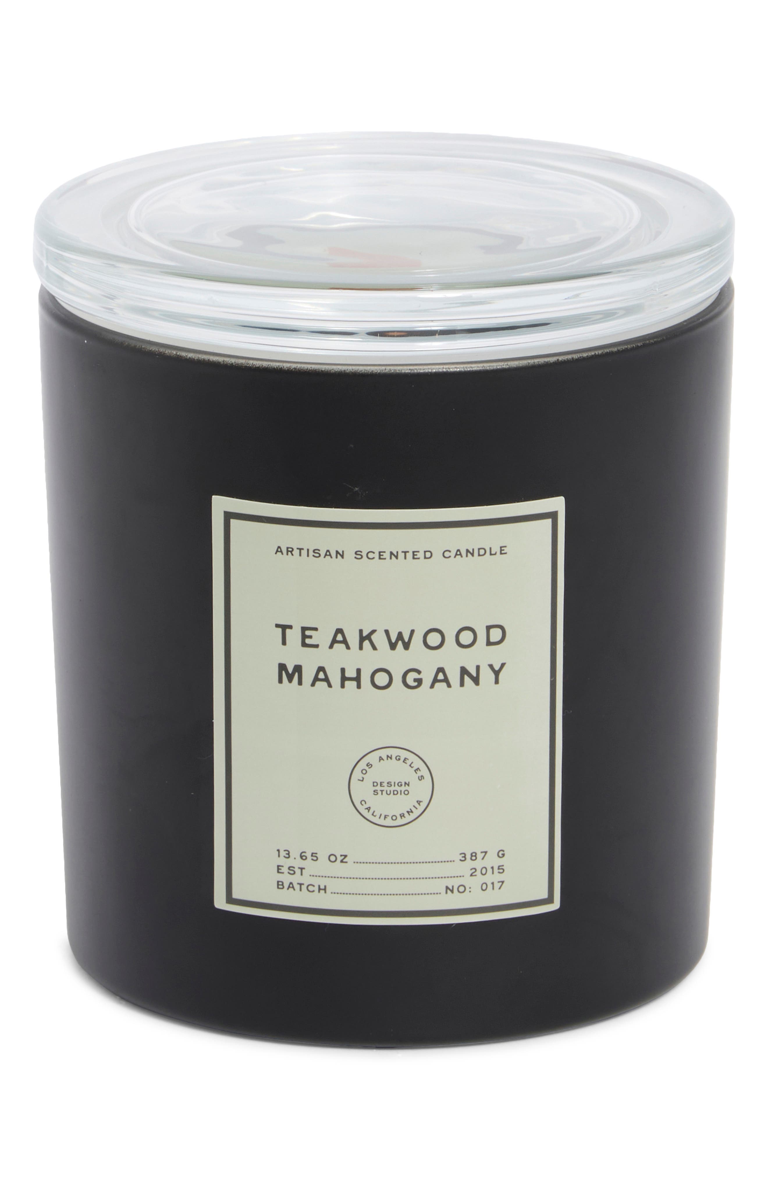 PORTOFINO CANDLES Teakwood & Mahogany Jar Candle