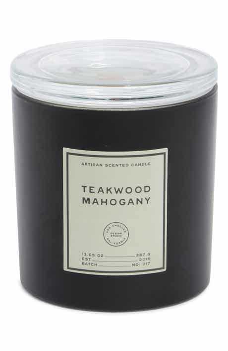 PORTOFINO CANDLES Teakwood & Mahogany Jar Candle