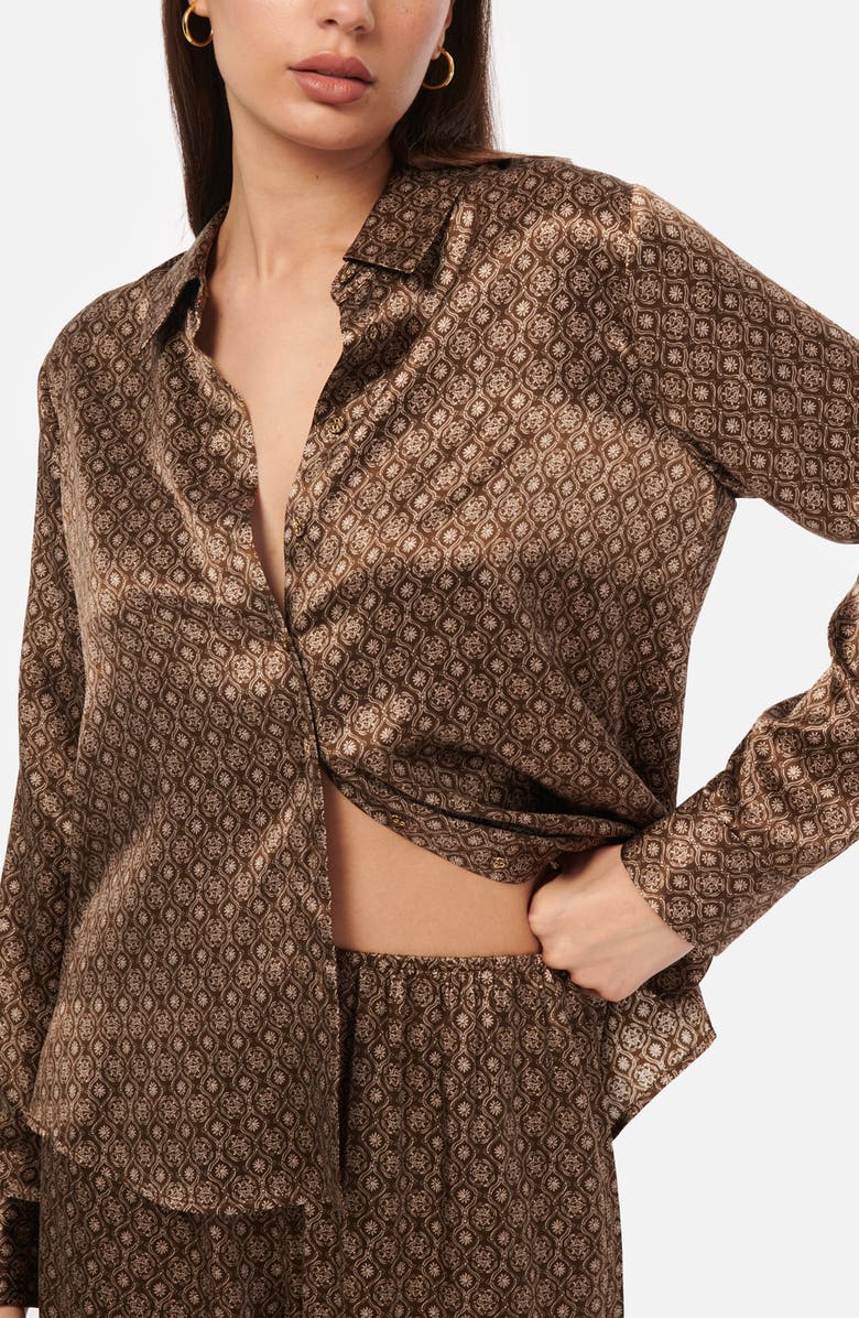 CAMI NYC Veronique Print Silk Shirt, Main, color, 