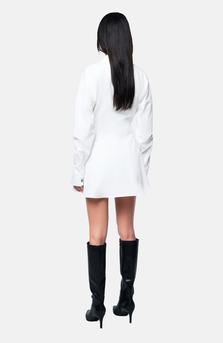 OW Collection Ellie Shirt Dress, Alternate, color, White