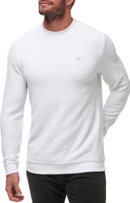 TravisMathew Thick as Thieves Rib Crewneck Sweatshirt