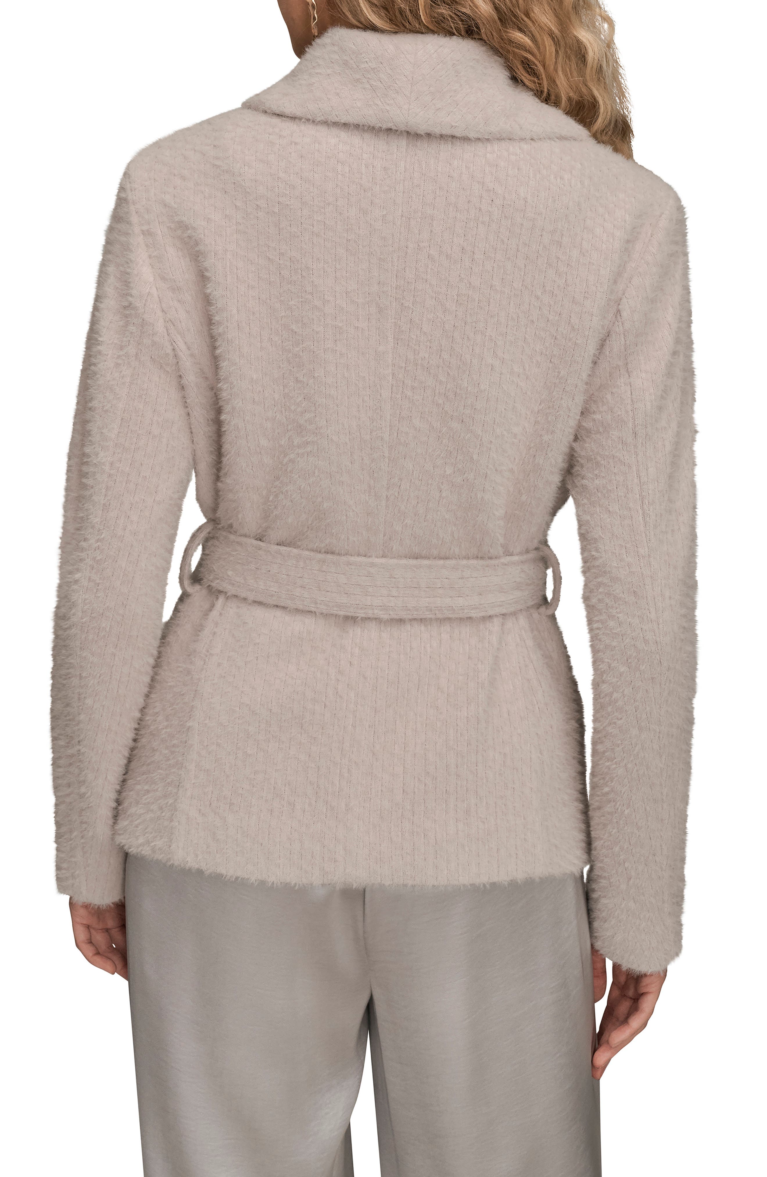 Belted Wrap Sweater Jacket - image 2