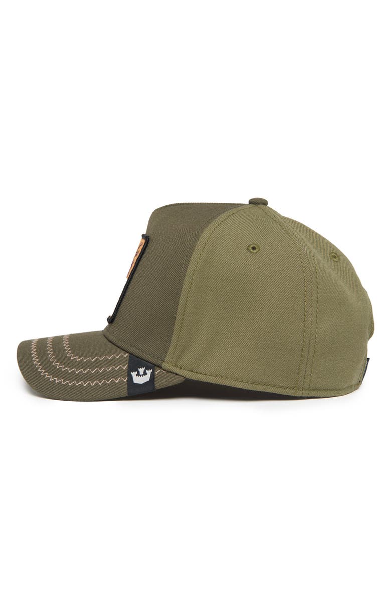 Goorin Bros. Cock Field Rooster Patch Snapback Hat, Alternate, color, Moss