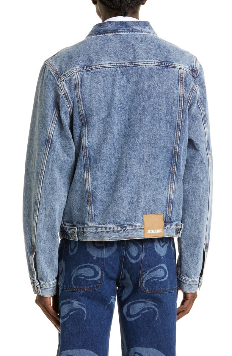Jacquemus La Veste de Nîmes Denim Jacket, Alternate, color, 