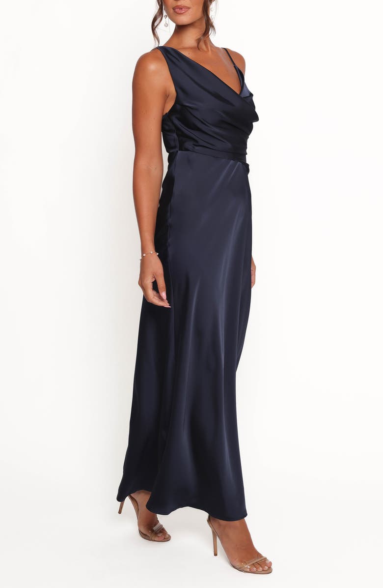 Petal & Pup Anela Asymmetric Maxi Dress, Alternate, color, Navy