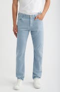AG Everett Slim Straight Leg Cotton & Linen Blend Jeans