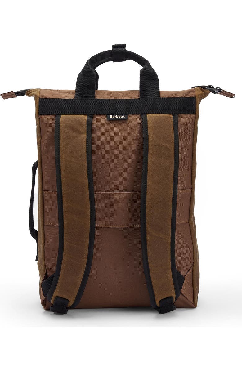 Barbour Field Water Resistant Waxed Cotton Backpack, Alternate, color,