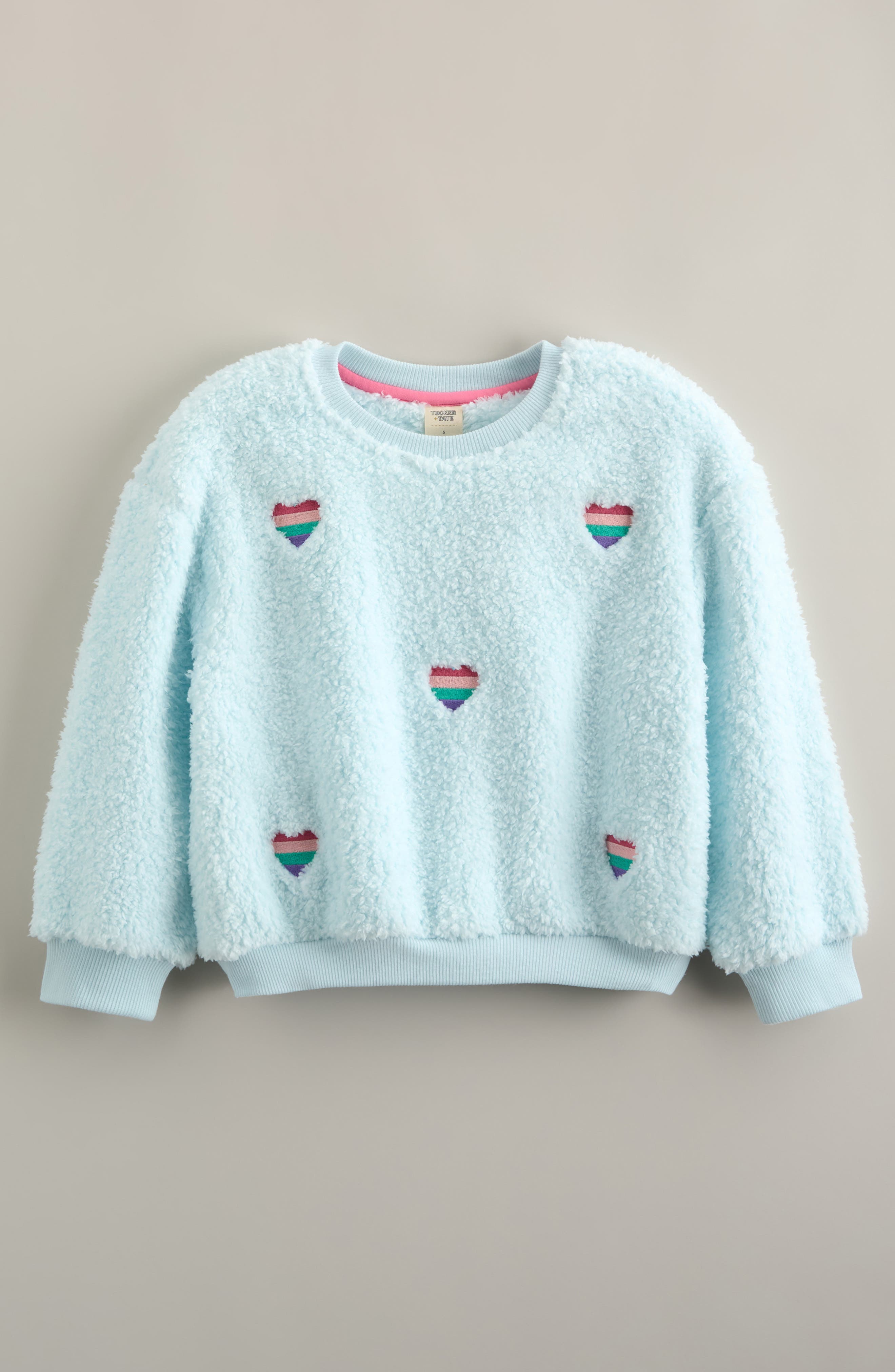 BLUE DELICATE HEART EMBROIDERY