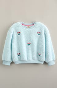 Tucker + Tate Kids' Embroidered Fluffy Fleece Pullover