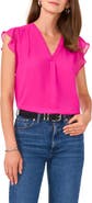 Vince Camuto Flutter Sleeve Top