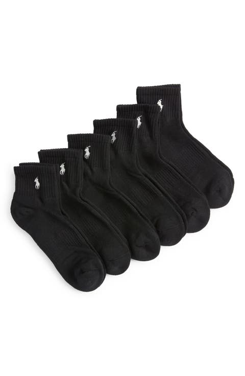 6-Pack Quarter Crew Socks