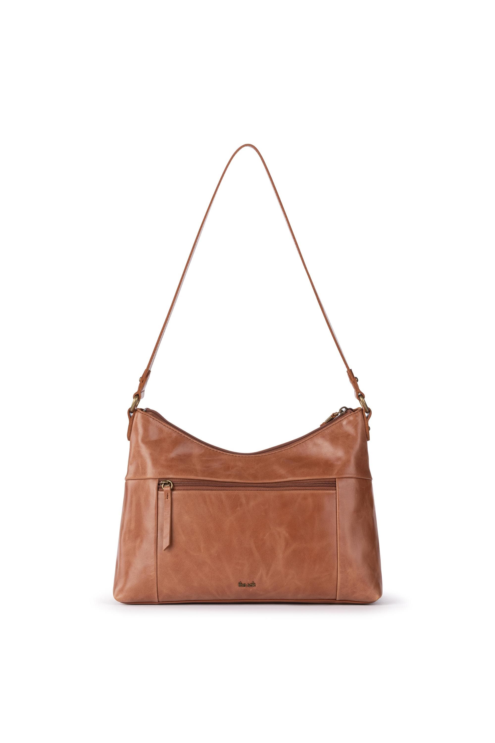 Melrose Leather Shoulder Bag, Alternate, color, Tobacco Floral Emboss