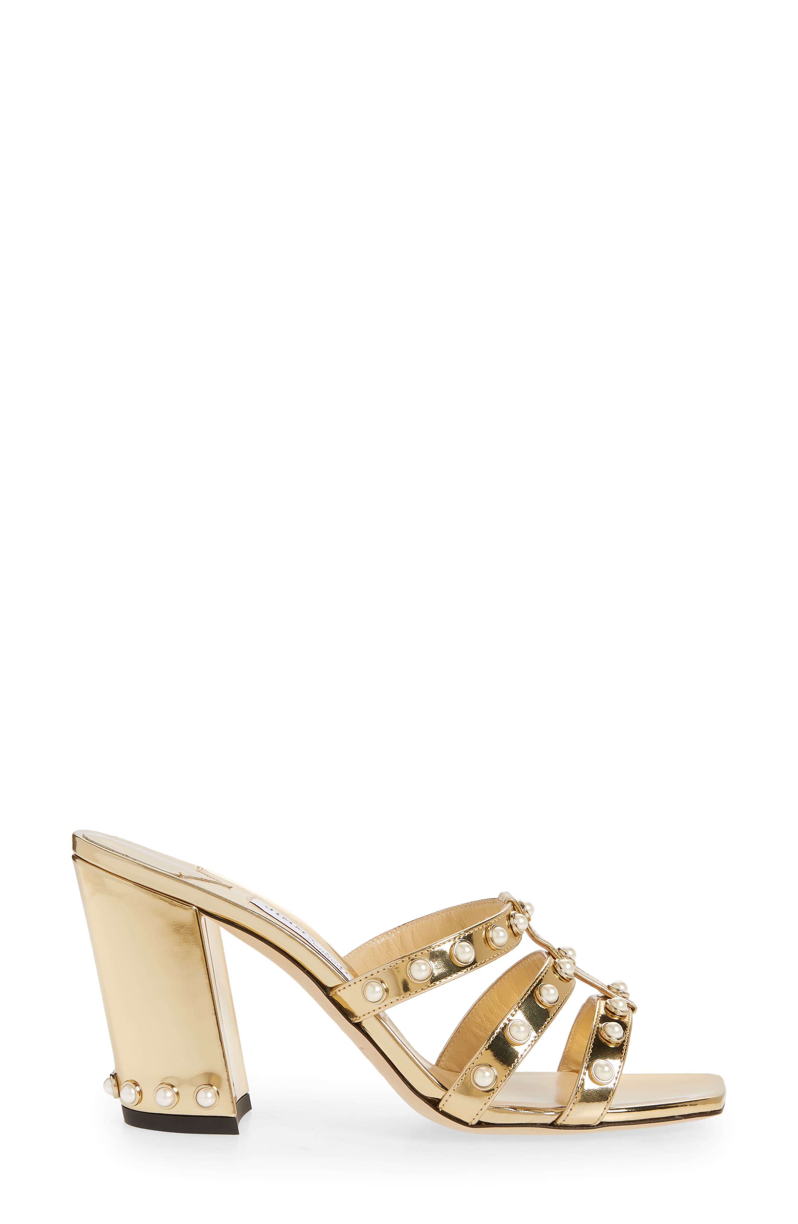 Jimmy Choo Hazal Cage Slide Sandal, Alternate, color, 