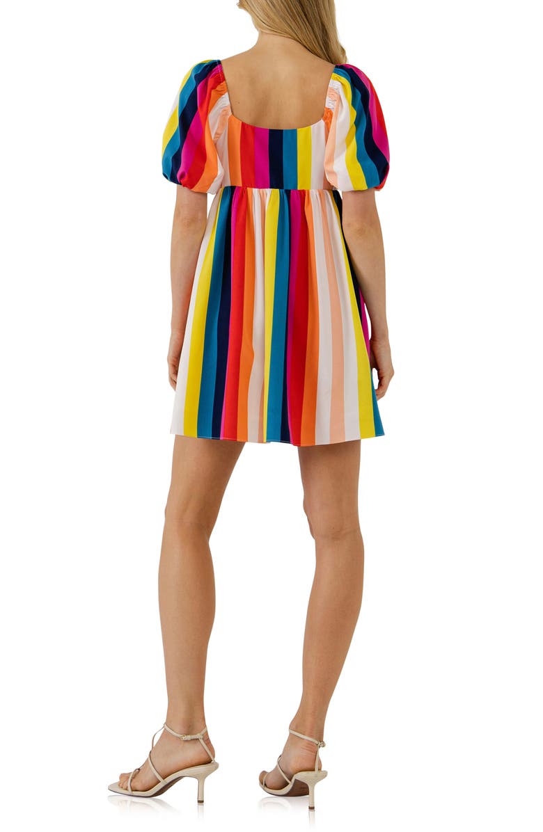 English Factory Stripe Minidress, Alternate, color, Multi