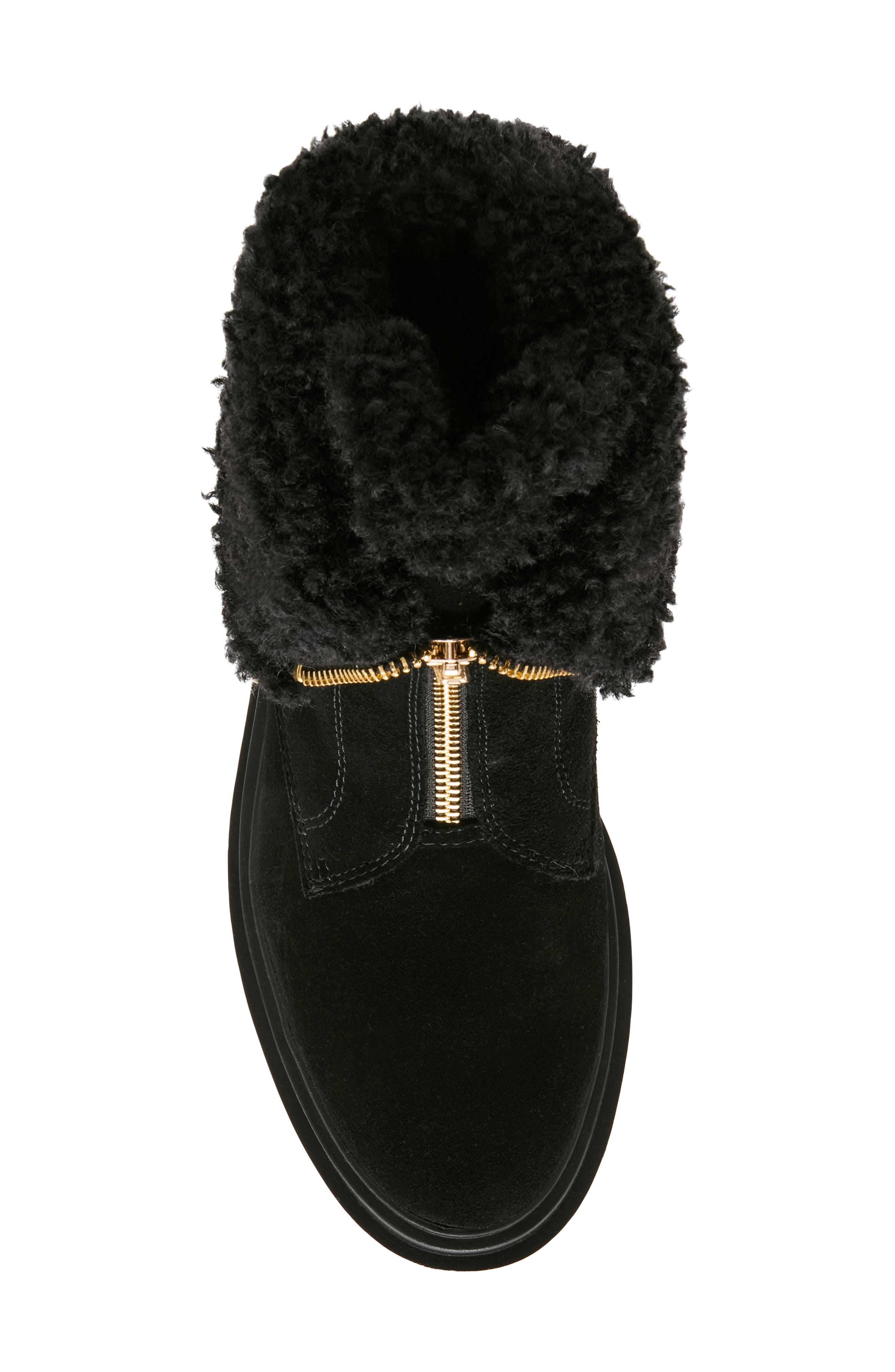 Parina Waterproof Leather Boot, Alternate, color, BLACK SUEDE