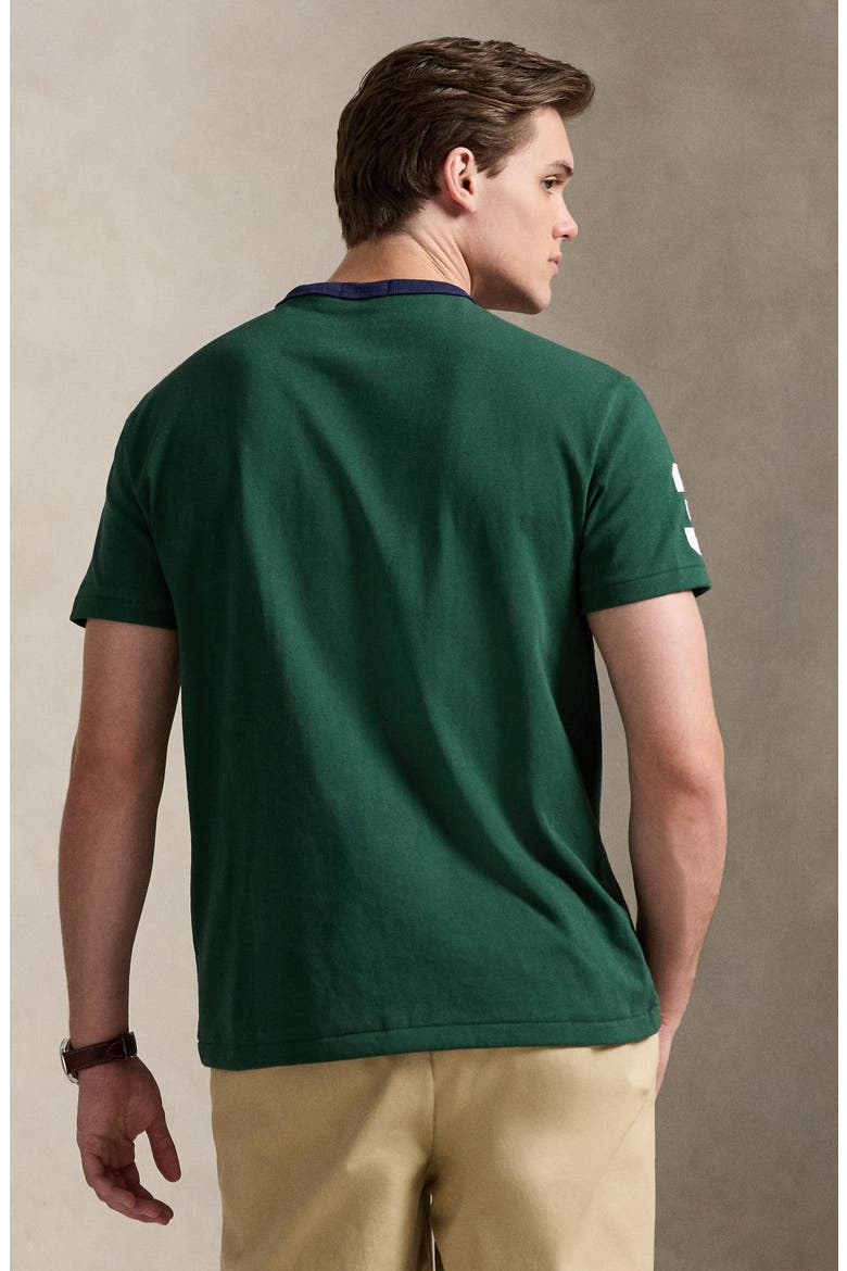 Heavyweight Jersey T-Shirt, Alternate, color, VINTAGE PINE/ NEWPORT NAVY