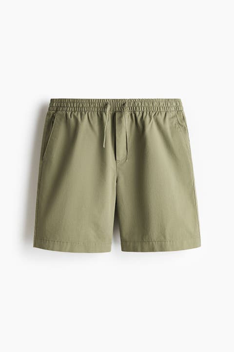 Relaxed Fit Cotton Shorts