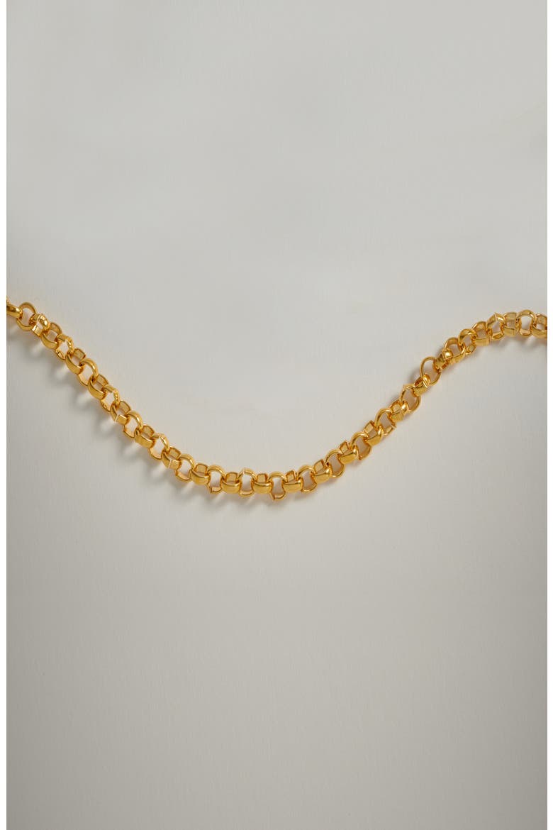 Mini Rolo Chain Necklace In Gold, Alternate, color, Gold