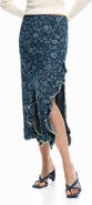 Desigual Floral Print Midi Skirt