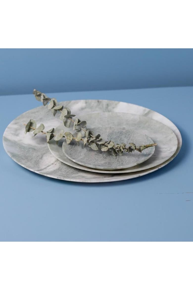 Lady Onyx Platter, Alternate, color, White