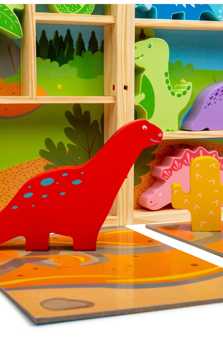 Bigjigs Toys Dinosaur Animal Playbox, Alternate, color, Multicoloured