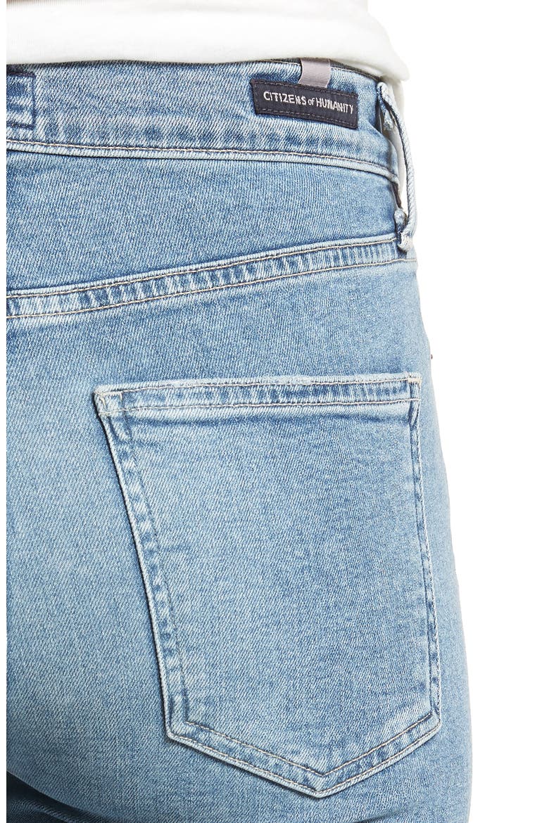 Rocket High Waist Crop Skinny Jeans, Alternate, color, FIRESTONE