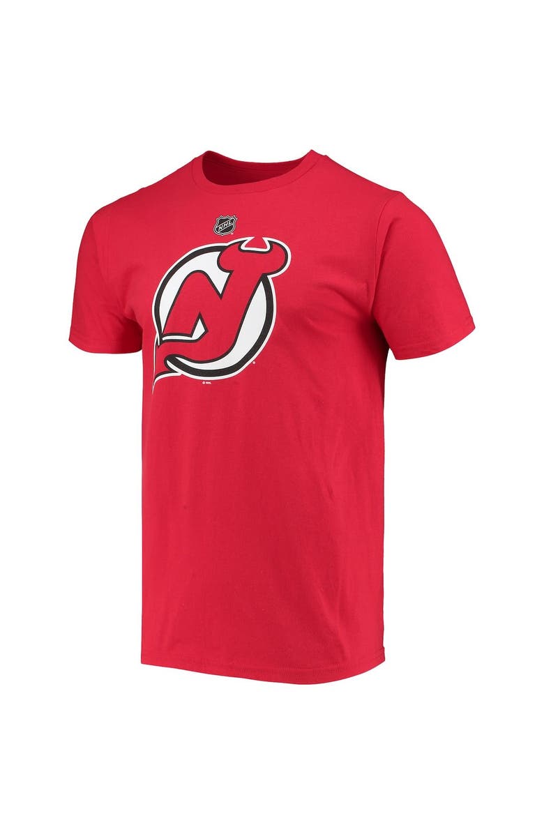 adidas Men's adidas Jesper Bratt Red New Jersey Devils Name and Number T-Shirt, Alternate, color,