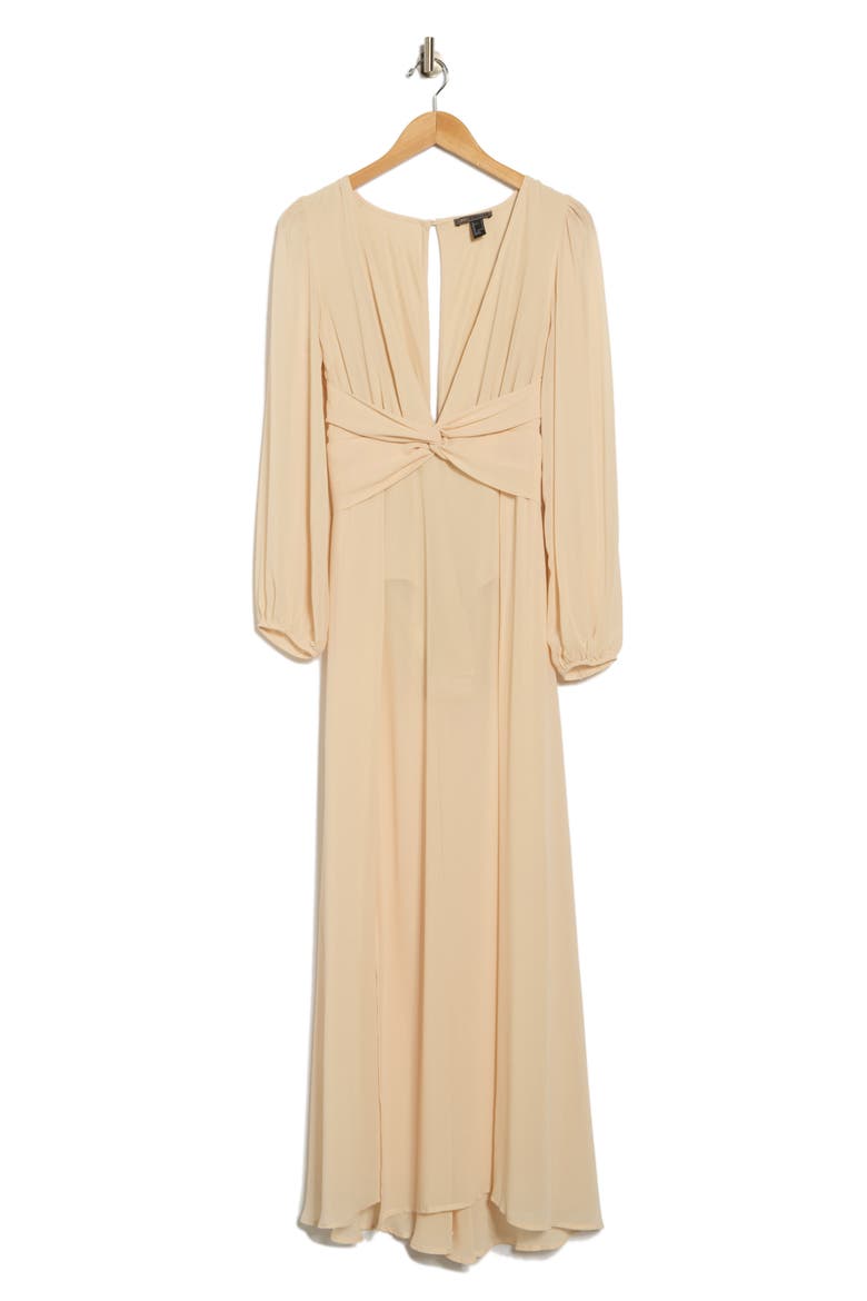 Journey Semi Sheer Maxi Dress, Alternate, color, SANDSHELL