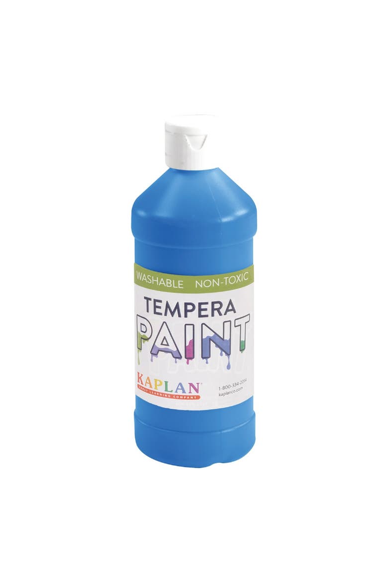 Kaplan Washable Tempera Paint - 16 oz - Set of 8, Alternate, color, White
