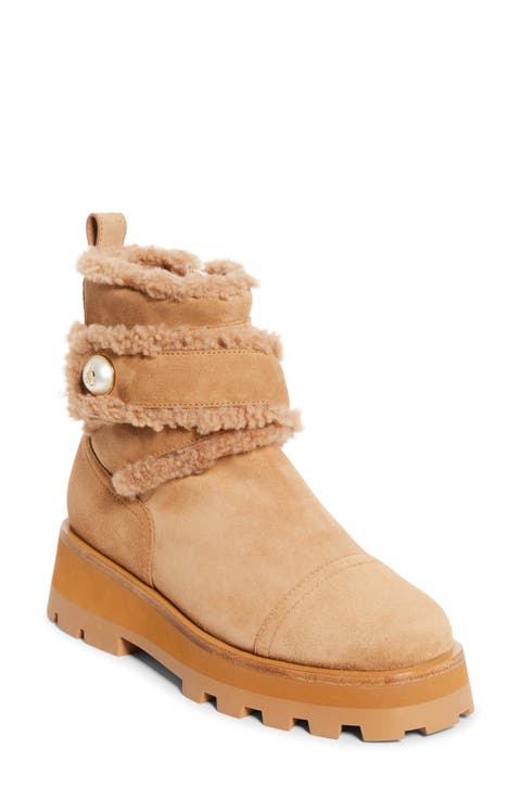 Meena Genuine Shearling Lined Bootie (Women)