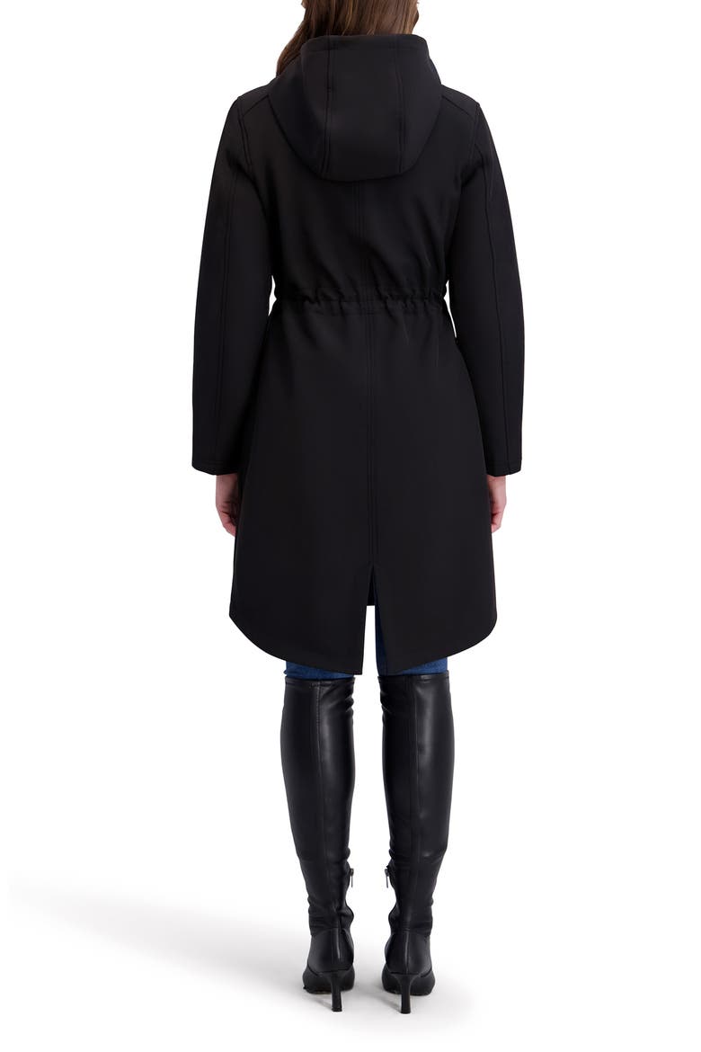 Shelled Hooded Coat, Alternate, color, BLACK