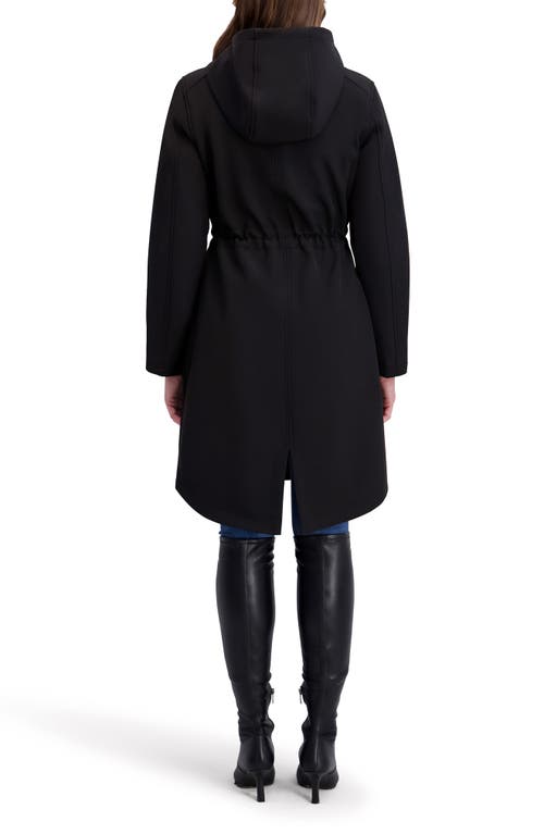 Kensie Hooded Coat In Black