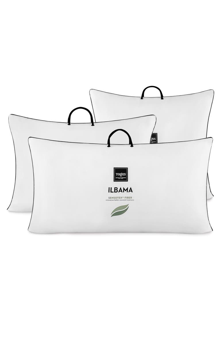 Togas Ilbama eucalyptus fiber pillow, Alternate, color, White
