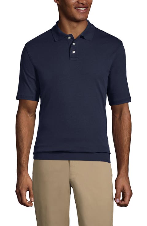School Uniform  Short Sleeve Banded Bottom Polo Shirt