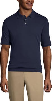 Lands' End School Uniform  Short Sleeve Banded Bottom Polo Shirt