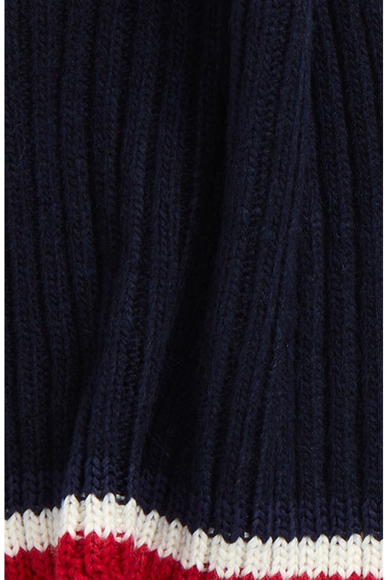Kids' Virgin Wool & Cashmere Scarf & Gloves Set, Alternate, color, DARK BLUE