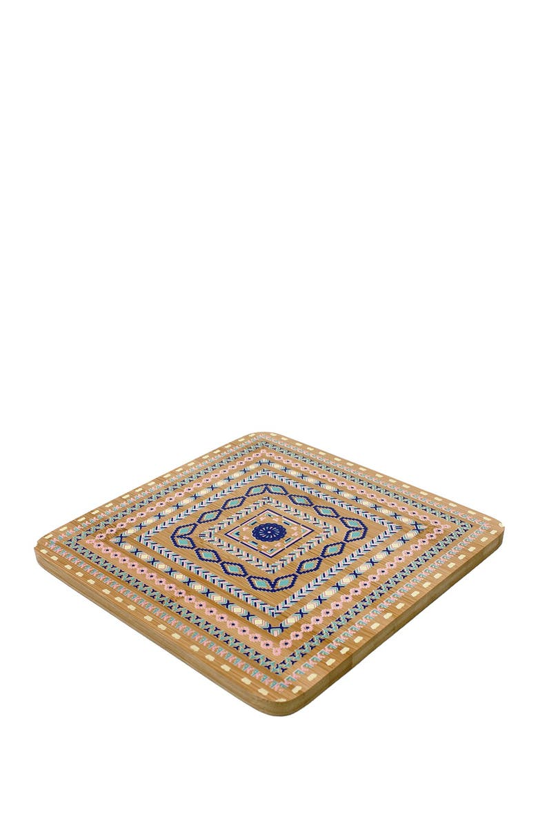 BergHOFF Bamboo Multi-Colored Trivet - Set of 4, Alternate, color, Natural