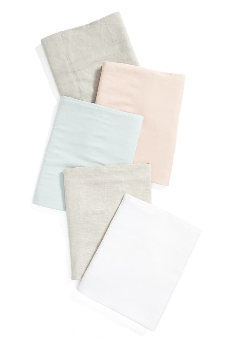 Levtex Round Linen Tablecloth, Alternate, color, 