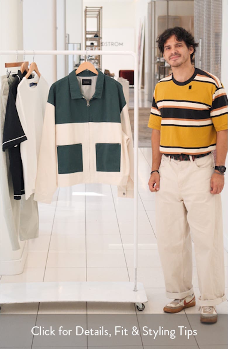 Blocked Yoke Cotton Jacket, sales video thumbnail