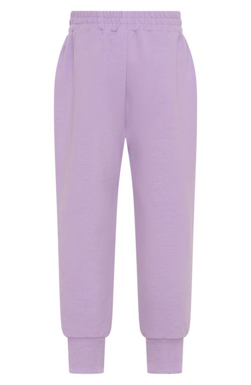 Tiny Tribe Kids' Core Cotton Joggers In Purple