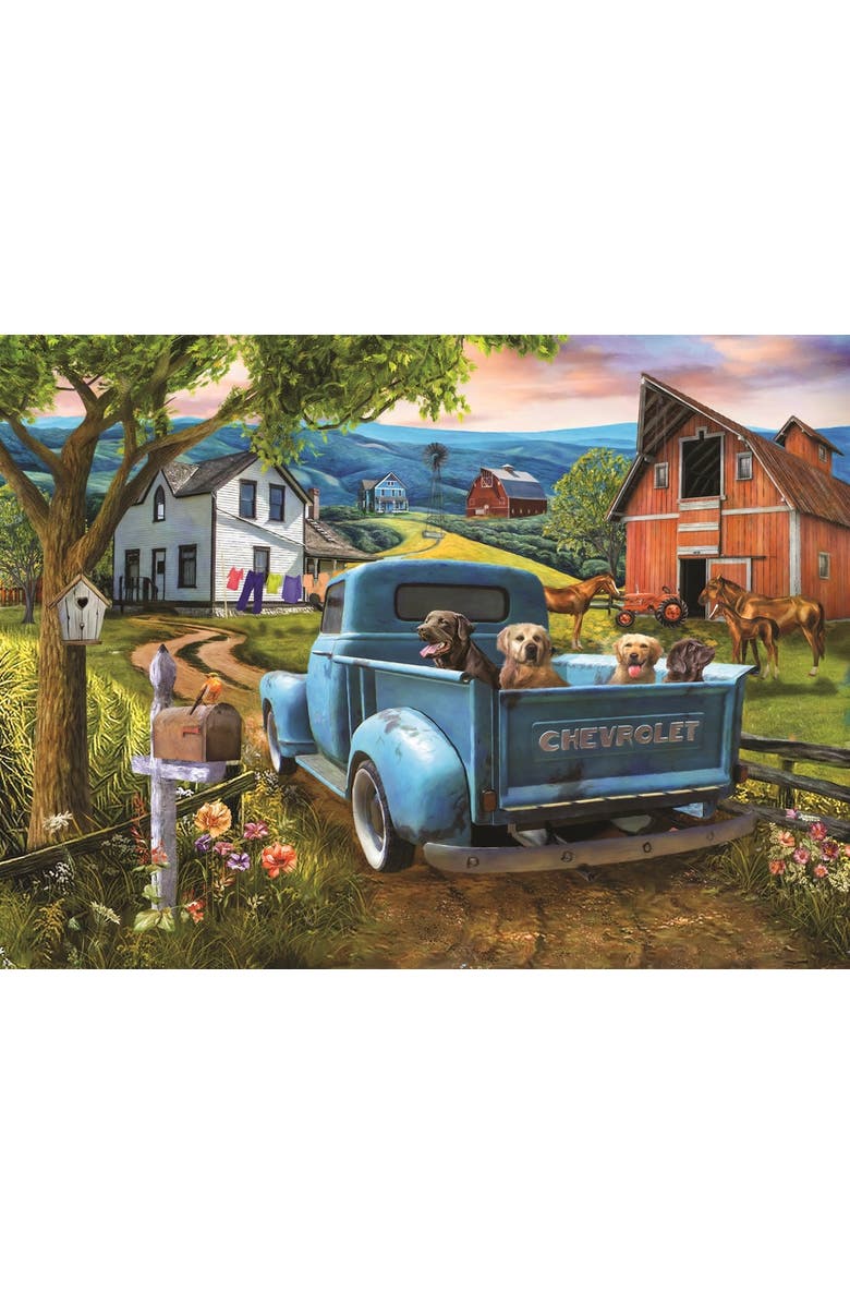 Sunsout A Joy Ride to the Farm 300 piece Jigsaw Puzzle for Adults, Alternate, color, Multicolor
