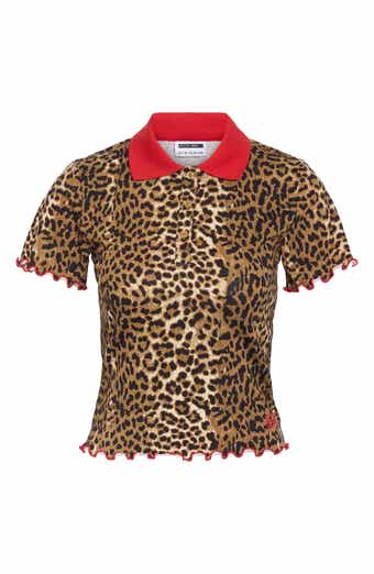 Noisy may Molly Leopard Print Polo