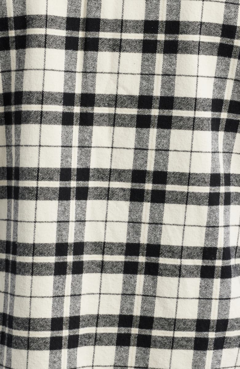 PacSun Washed Camp Crop Flannel Shirt, Alternate, color,