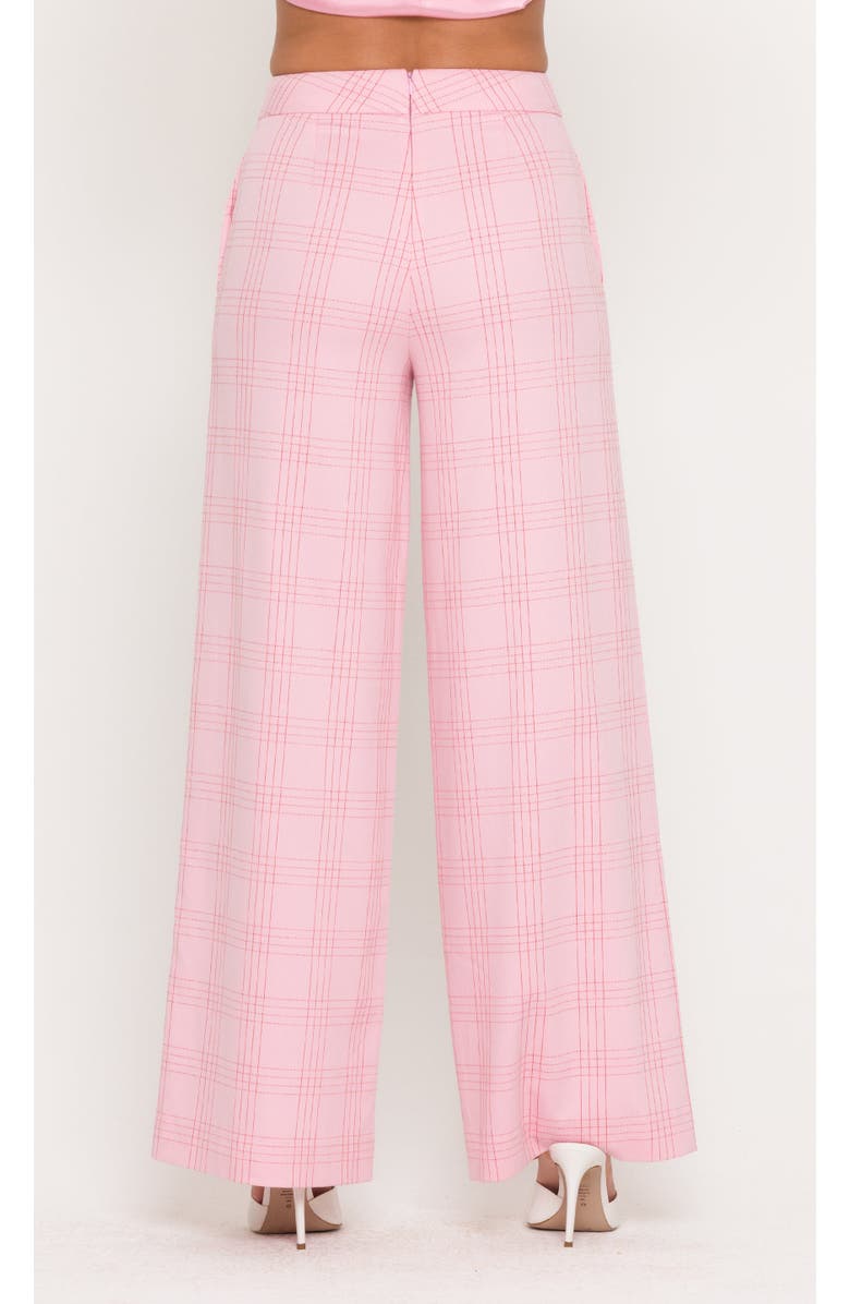 Generation Love Magda Windowpane Suiting Pants, Alternate, color, Pink/Red Plaid