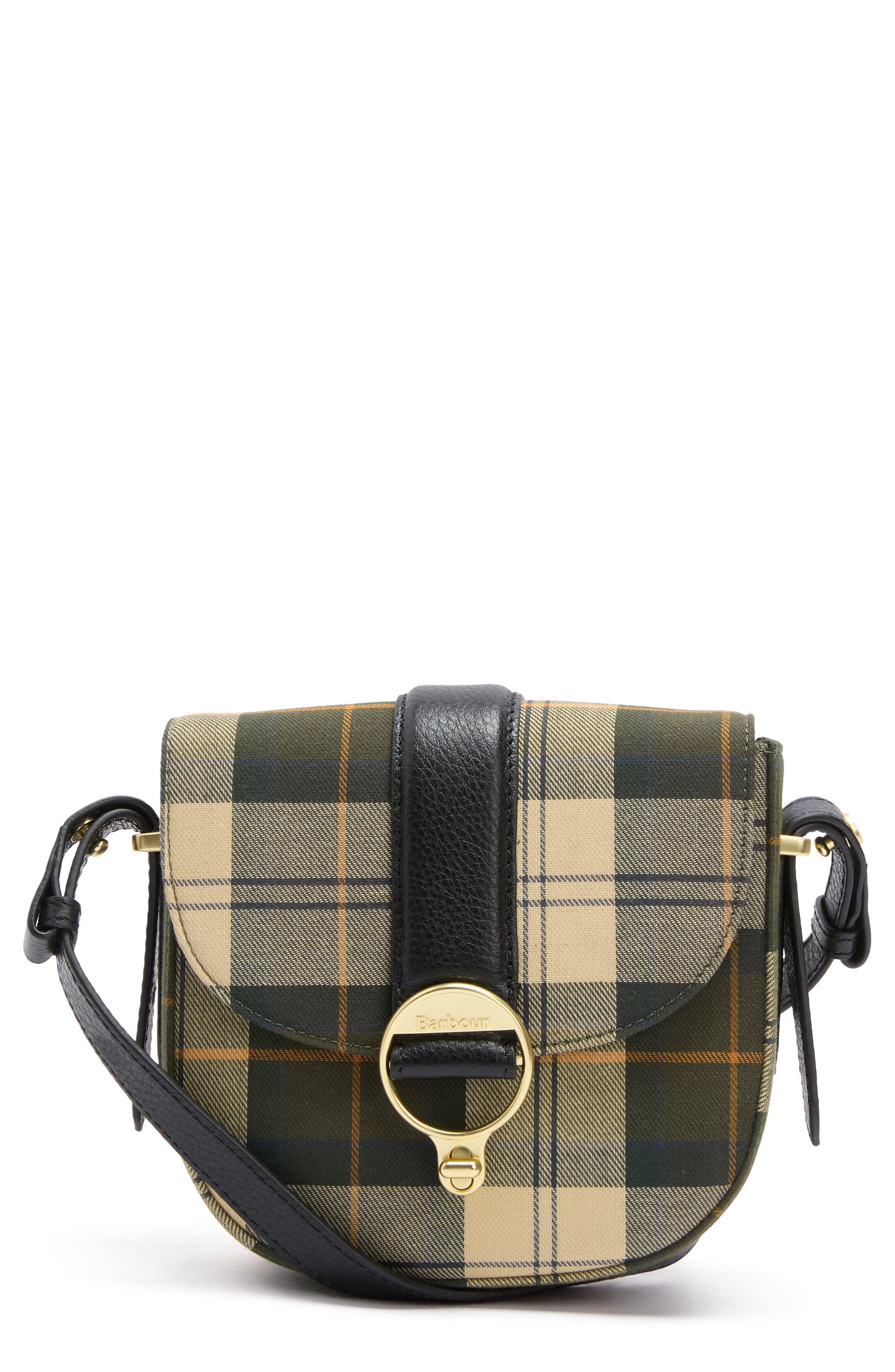 Barbour Elm Tartan Crossbody Bag, Main, color, Ancient Tartan