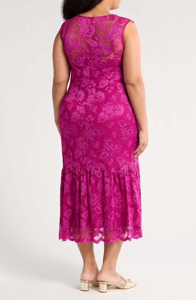 Marina Sleeveless Lace Midi Dress, Alternate, color, 