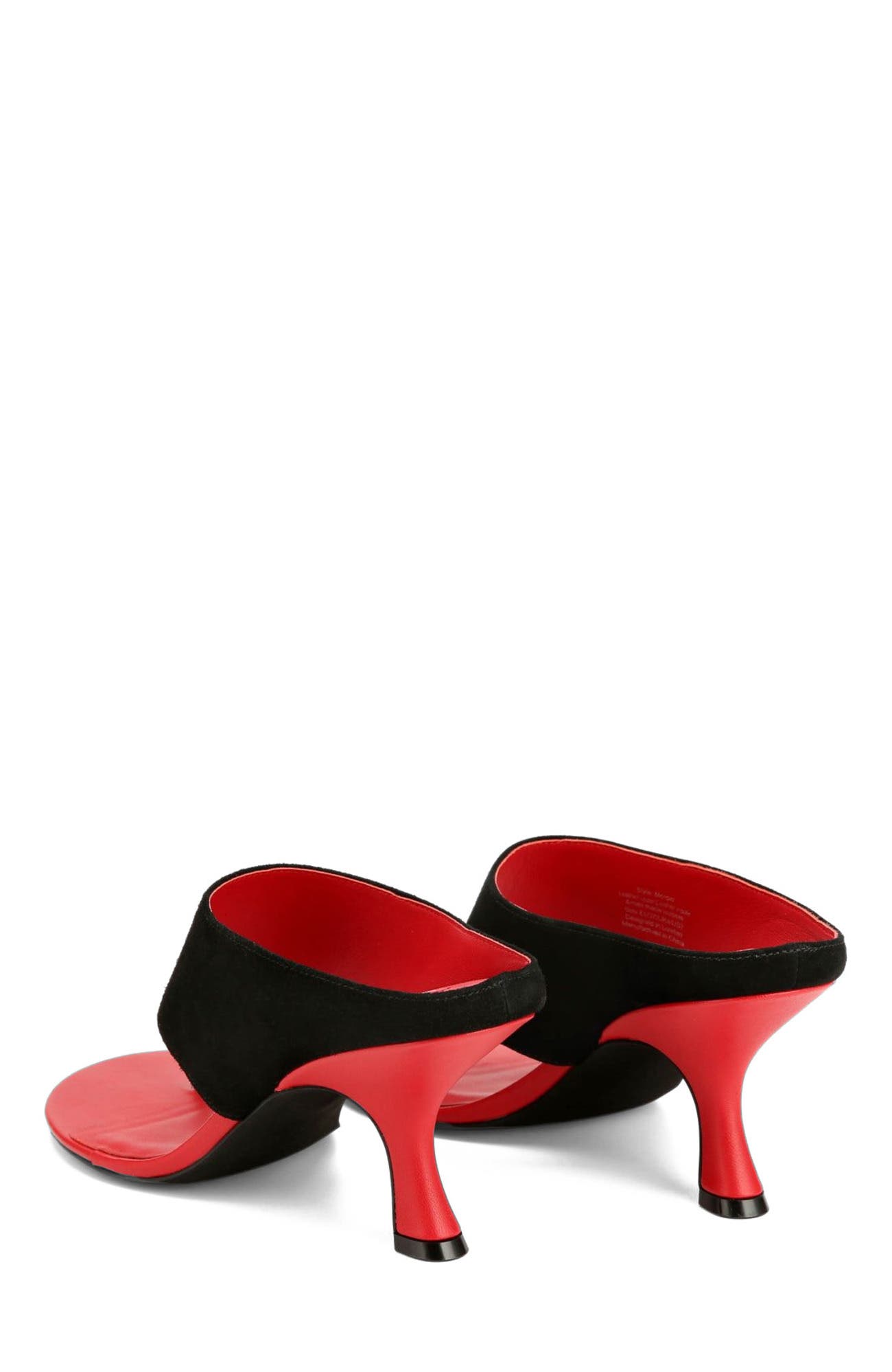 Naked Wolfe Mercer Black/Red Suede, Alternate, color, Black/Red